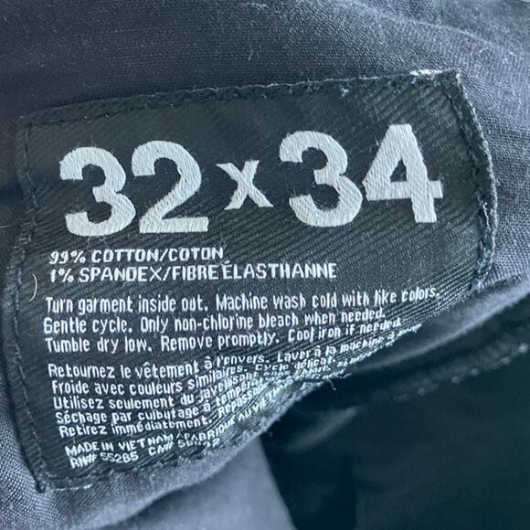 Express Mens Jeans Black Denim Rocco Slim Fit Skinny Leg Stretch 32x34 - Picture 6 of 12